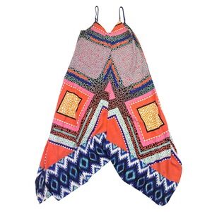 Eight Sixty Dress Women's Size Small Geometric Print Spaghetti Strap Knee Length